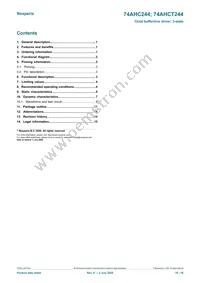 74AHC244PW/AUJ Datasheet Page 16