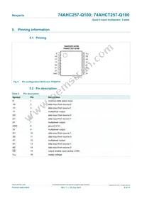 74AHC257D-Q100J Datasheet Page 4