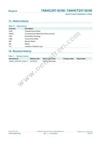 74AHC257D-Q100J Datasheet Page 14