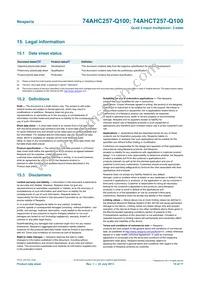 74AHC257D-Q100J Datasheet Page 15