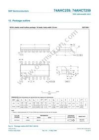 74AHC259D Datasheet Page 13