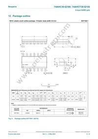 74AHC30BQ-Q100X Datasheet Page 9