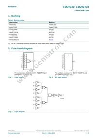74AHC30GU12X Datasheet Page 2