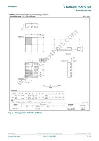 74AHC30GU12X Datasheet Page 13