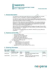 74AHC373D Datasheet Cover