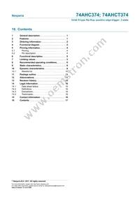 74AHC374D Datasheet Page 17