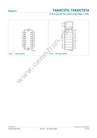 74AHC574D Datasheet Page 3