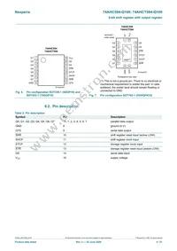 74AHC594DB-Q100J Datasheet Page 4