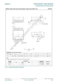 74AHC594DB-Q100J Datasheet Page 16