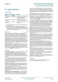 74AHC594DB-Q100J Datasheet Page 20