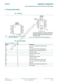 74AHC74PW/AUJ Datasheet Page 3