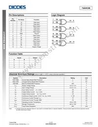 74AHC86S14-13 Datasheet Page 2