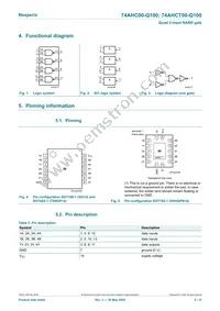 74AHCT00BQ-Q100X Datasheet Page 2