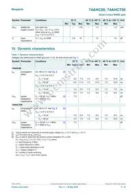 74AHCT00D Datasheet Page 5