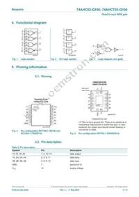 74AHCT02BQ-Q100X Datasheet Page 2