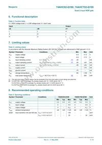 74AHCT02BQ-Q100X Datasheet Page 3