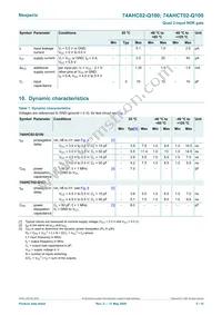 74AHCT02BQ-Q100X Datasheet Page 5