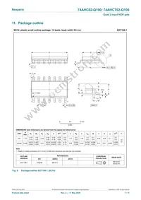 74AHCT02BQ-Q100X Datasheet Page 7