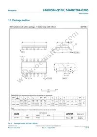 74AHCT04BQ-Q100X Datasheet Page 9