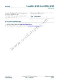74AHCT04BQ-Q100X Datasheet Page 14