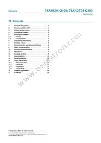 74AHCT04BQ-Q100X Datasheet Page 15