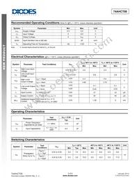74AHCT08S14-13 Datasheet Page 3