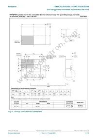 74AHCT123ABQ-Q100X Datasheet Page 17