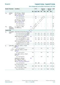 74AHCT123AD Datasheet Page 9
