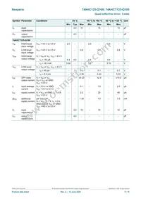 74AHCT125BQ-Q100 Datasheet Page 5