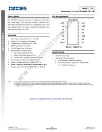 74AHCT125T14-13 Datasheet Cover