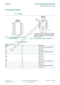 74AHCT126BQ-Q100 Datasheet Page 3