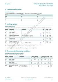 74AHCT126BQ-Q100 Datasheet Page 4