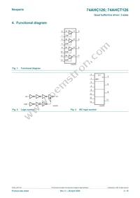 74AHCT126D/AUJ Datasheet Page 2