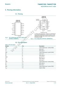 74AHCT126D/AUJ Datasheet Page 3