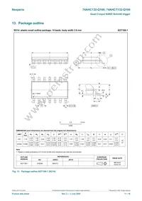 74AHCT132BQ-Q100X Datasheet Page 11