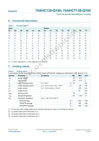 74AHCT138BQ-Q100X Datasheet Page 4