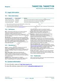 74AHCT139D Datasheet Page 13