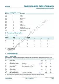 74AHCT139D-Q100J Datasheet Page 4