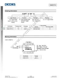74AHCT14T14-13 Datasheet Page 5