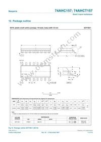 74AHCT157D Datasheet Page 11