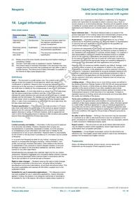 74AHCT164BQ-Q100X Datasheet Page 15