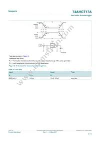 74AHCT17APWJ Datasheet Page 8