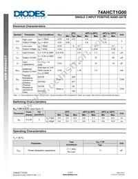 74AHCT1G00W5-7 Datasheet Page 4