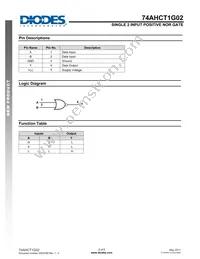 74AHCT1G02SE-7 Datasheet Page 2