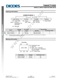 74AHCT1G02SE-7 Datasheet Page 6