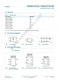 74AHCT1G125GM Datasheet Page 2