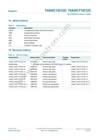 74AHCT1G125GM Datasheet Page 14