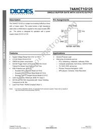 74AHCT1G125W5-7 Datasheet Cover