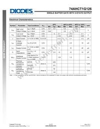 74AHCT1G126W5-7 Datasheet Page 4