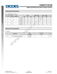 74AHCT1G126W5-7 Datasheet Page 5